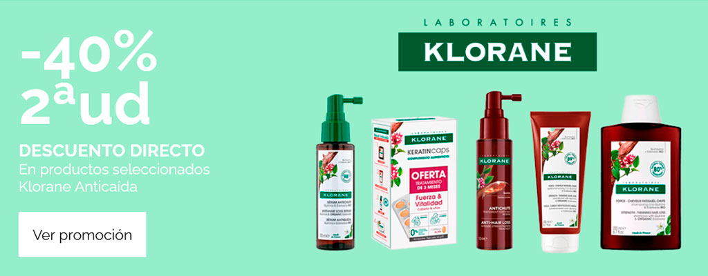 -40% 2ª ud. Klorane Anticaída