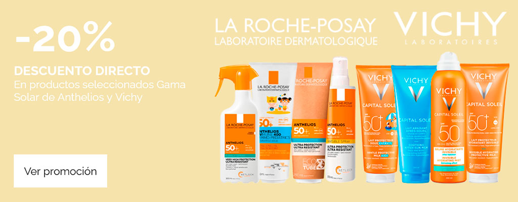 -20% Solares Anthelios y Vichy