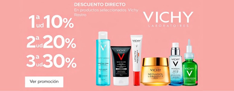 -10% 1ª ud. Vichy Rostro
