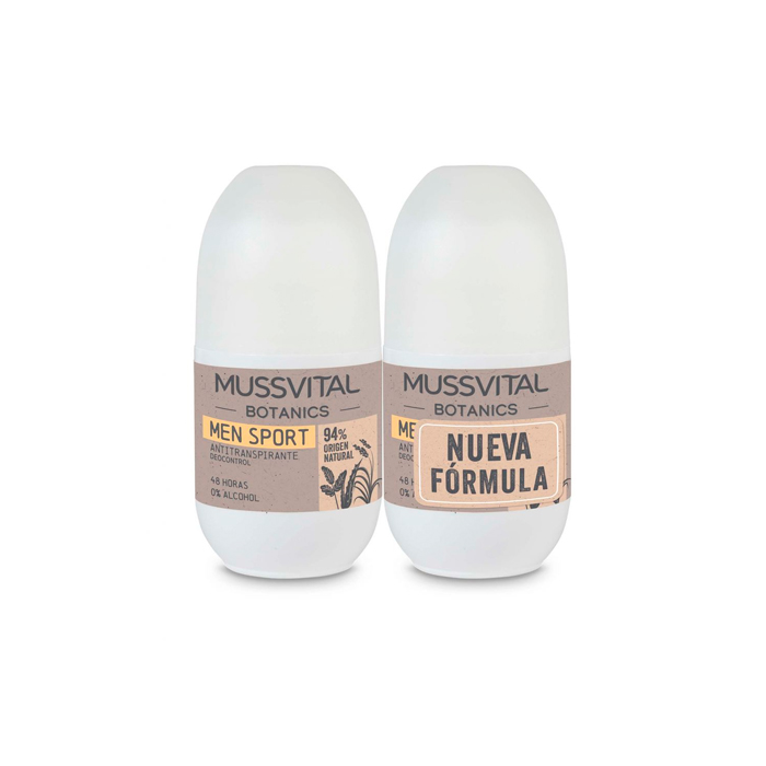 Mussvital Botanics Desodorante Men Sport Duplo 75ml + 75ml