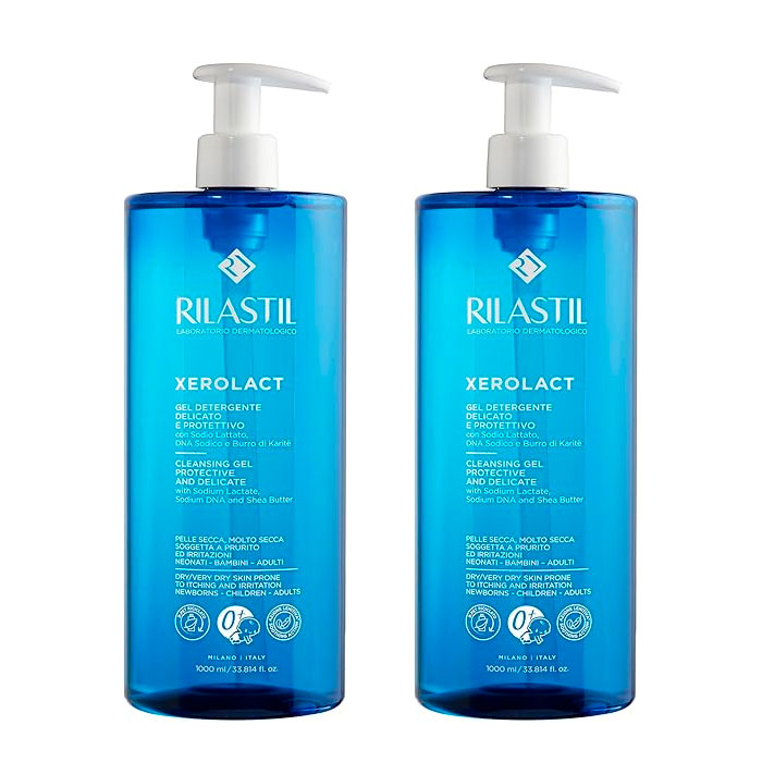 Rilastil Xerolact Gel Limpiador Delicado Protector Duplo 1000ml + 1000ml
