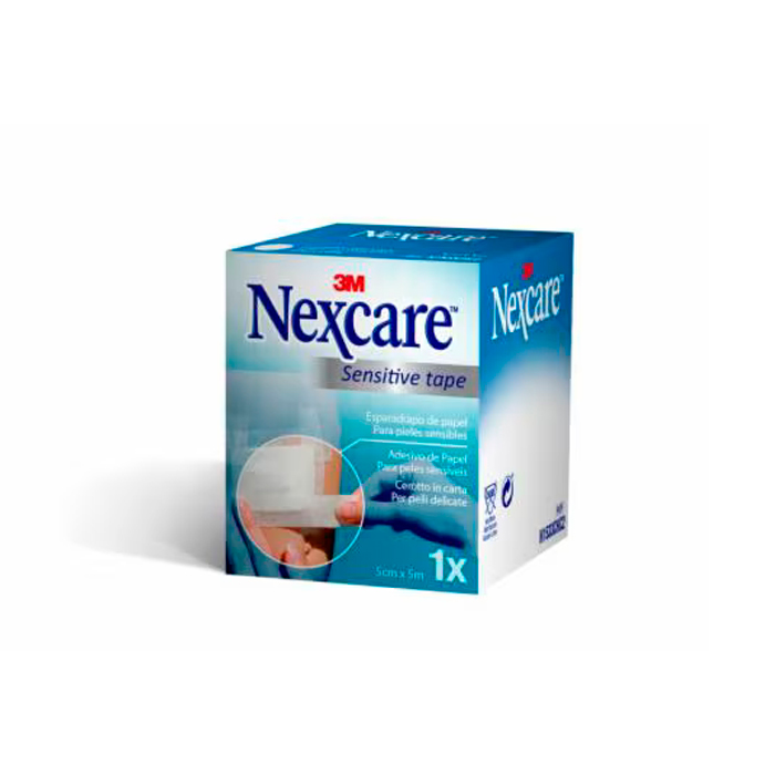 3m Nexcare Sensitive Tape Esparadrapo de Papel Blanco 5cm X 5m