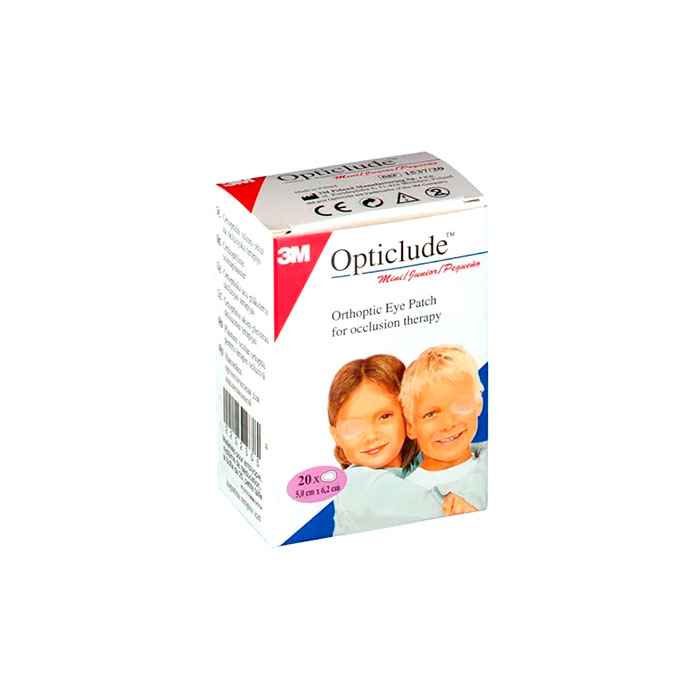 3m Opticlude Pequeño Parches Oculares 5,0cm X 6,2cm 20 Unidades