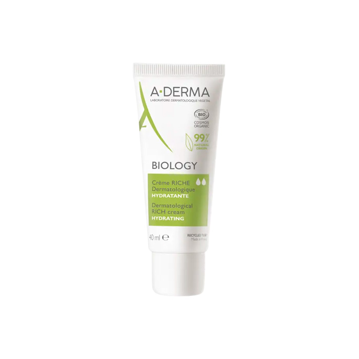 A-derma Biology Crema Rica Dermatológica Hidratante 40ml