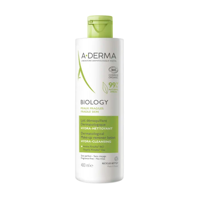 A-derma Biology Leche Desmaquillante Dermatológica 400ml