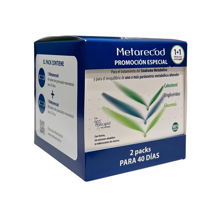Aboca Metarecod Duplo 40 + 40 Sobres de Granulado Monodosis