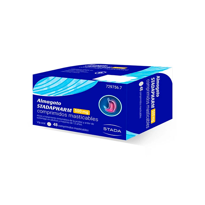 Almagato Stadapharm 500 mg 48 Comprimidos Masticables