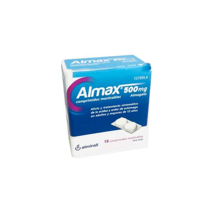 Almax 500mg 18 Comprimidos Masticables