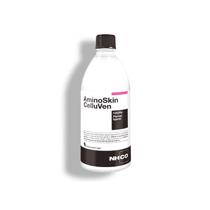 Nhco Aminoskin Celluven Celulitis y Piernas Ligeras Sabor Grosella Negra 500ml