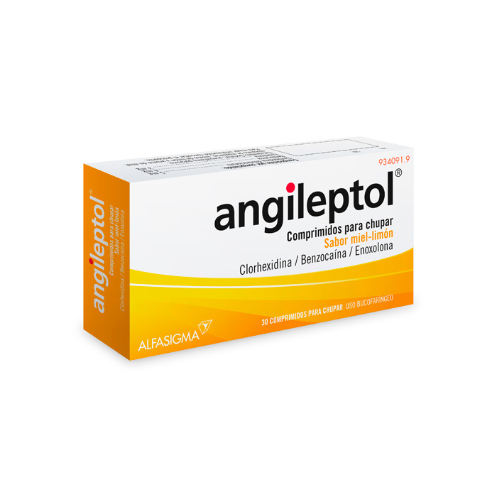 Angileptol 30 Comprimidos Para Chupar Sabor Miel-limón
