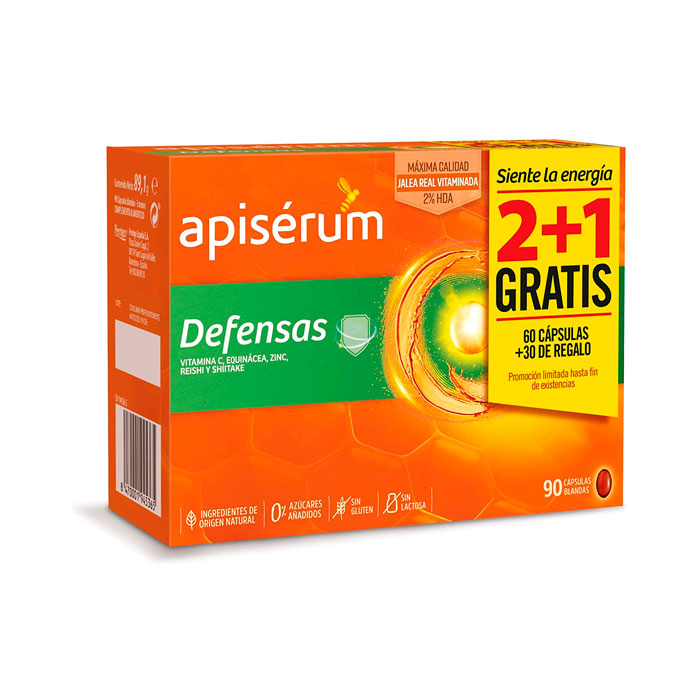 Apisérum Defensas Pack Ahorro 90 Cápsulas