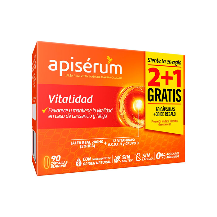 Apisérum Vitalidad Pack Ahorro 90 Cápsulas