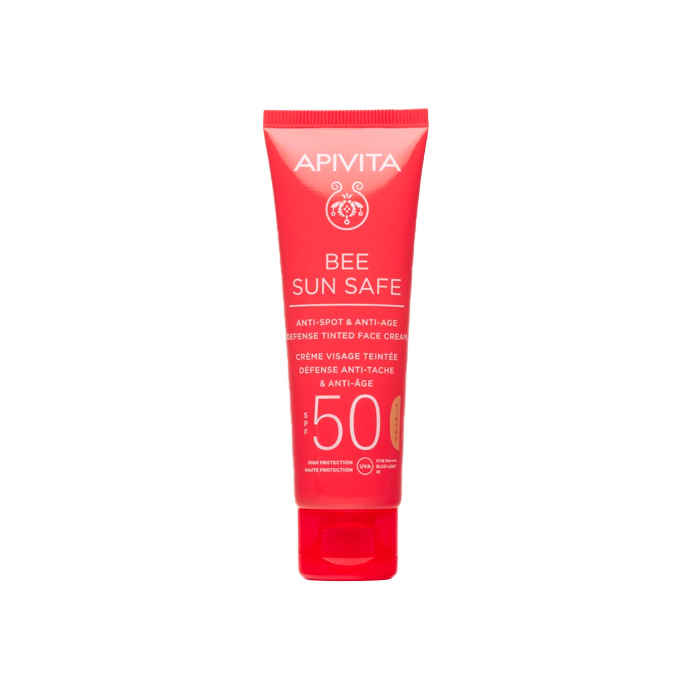 Apivita Bee Sun Safe Crema Antiedad y Antimanchas Spf50 con Color 50ml