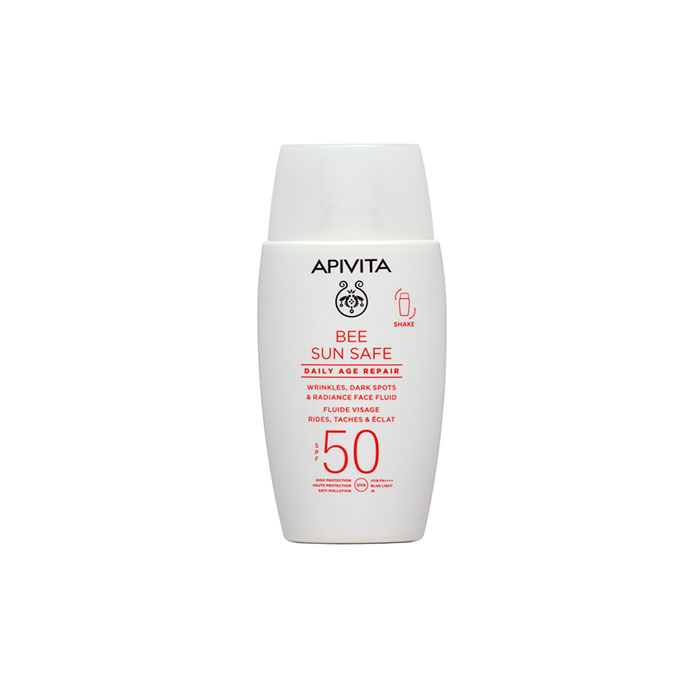 Apivita Bee Sun Safe Fluido Facial Arrugas, Manchas y Luminosidad Spf50 50ml