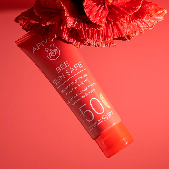 Apivita Bee Sun Safe Hydra Fresh Gel-crema Spf50 con Color 50ml