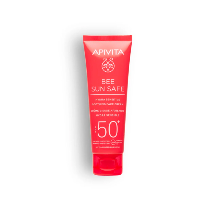 Apivita Bee Sun Safe Hydra Sensitive Crema Facial Calmante Spf50+ 50ml