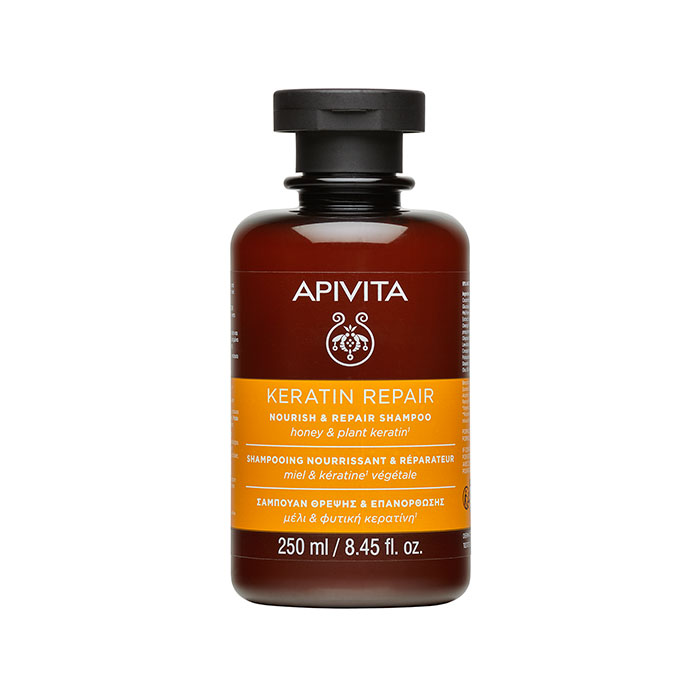 Apivita Champú Keratin Repair Nutritivo y Reparador Cabello Seco y Dañado 250ml