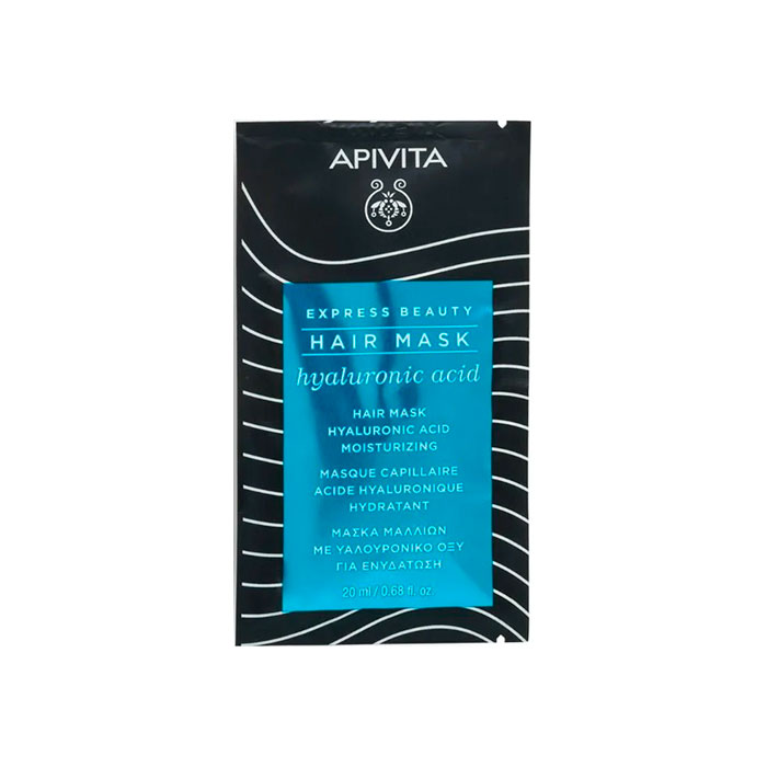 Apivita Express Beauty Mascarilla Capilar Hidratante Ácido Hialurónico 20ml