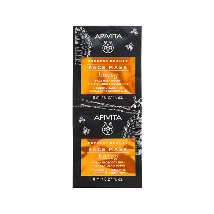 Apivita Express Beauty Mascarilla Facial Miel 2x8ml