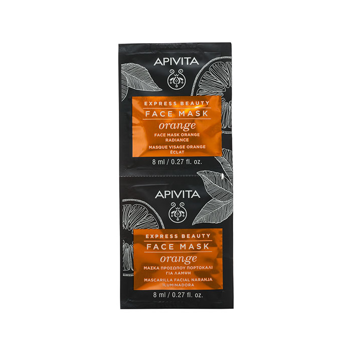 Apivita Express Beauty Mascarilla Facial Naranja 2x8ml
