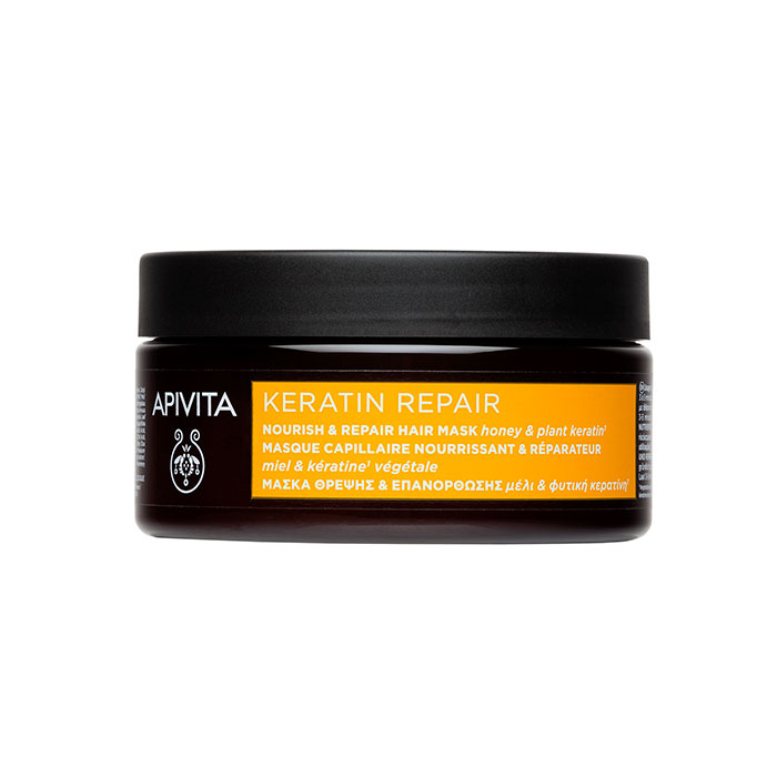 Apivita Mascarilla Capilar Keratin Repair Nutritiva y Reparadora Cabello Seco y Dañado 200ml
