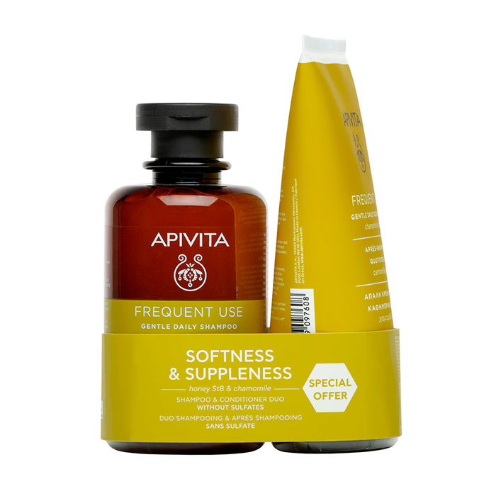 Apivita Pack Uso Diario Champú 250ml + Acondicionador 150ml