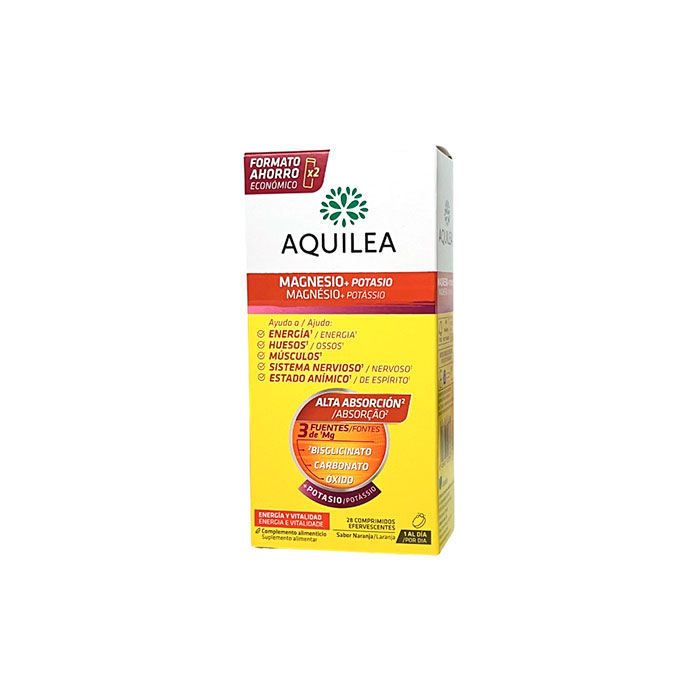 Aquilea Magnesio + Potasio 28 Comprimidos Efervescentes