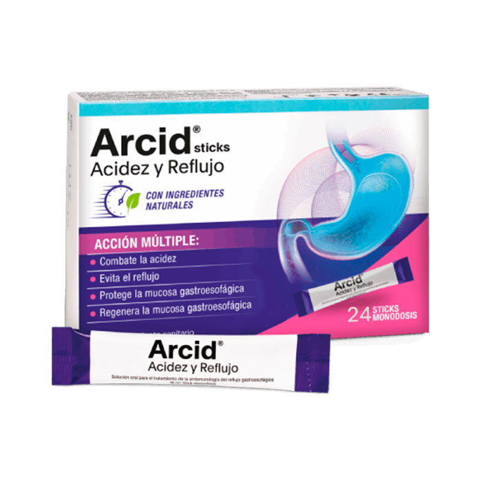 Arcid Acidez y Reflujo 24 Sticks