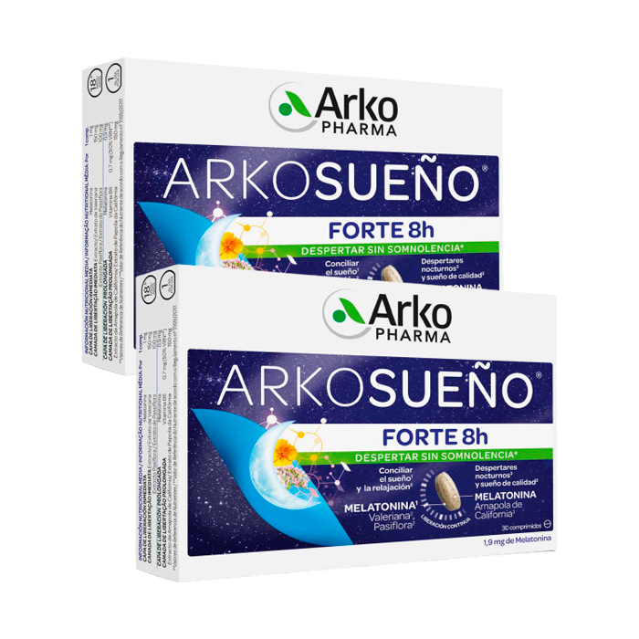 Arkopharma Arkosueño Forte 8h Duplo 30 + 30 Cápsulas