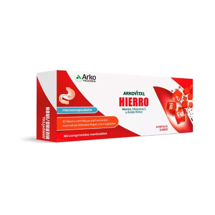 Arkopharma Arkovital Hierro 60 Comprimidos Masticables