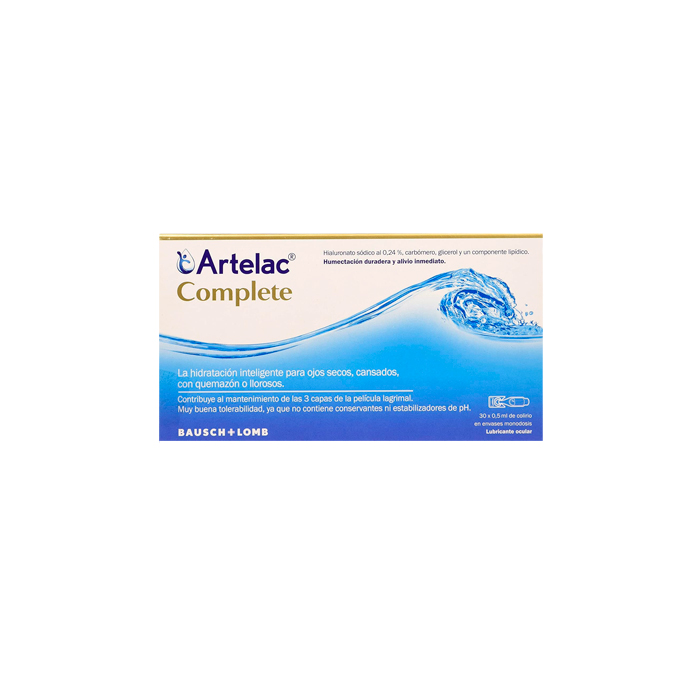 Artelac Complete Humectacion Duradera 30 Monodosis X 10ml