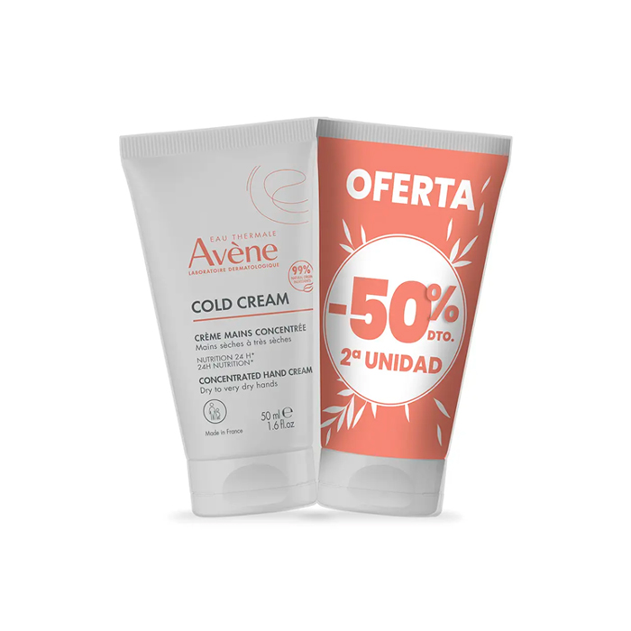 Avene Cold Cream Crema de Manos Concentrada Duplo 50ml + 50ml