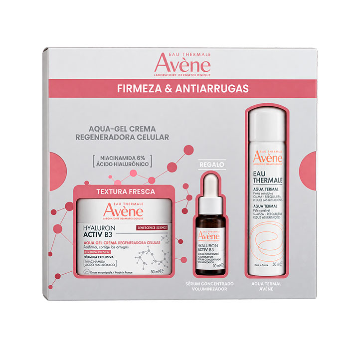 Avene Hyaluron Activ B3 Pack Aqua Gel Crema Regeneradora Celular 50ml + Sérum Concentrado 10ml + Agua Termal 50ml