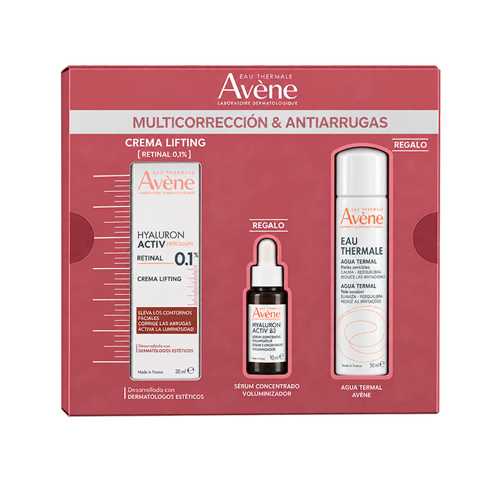 Avene Pack Hyaluron Activ Procedure Crema Lifting 0.1% Retinal 30ml + Hyaluron Activ B3 Sérum Concentrado 10ml + Agua Termal 50ml