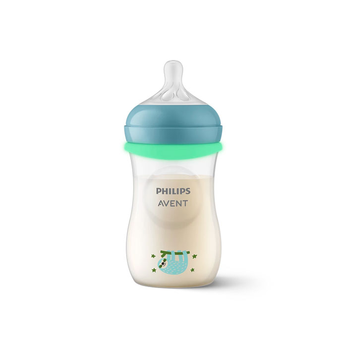 Avent Biberón Natural Response Nighttime 3-6m Azul 260ml