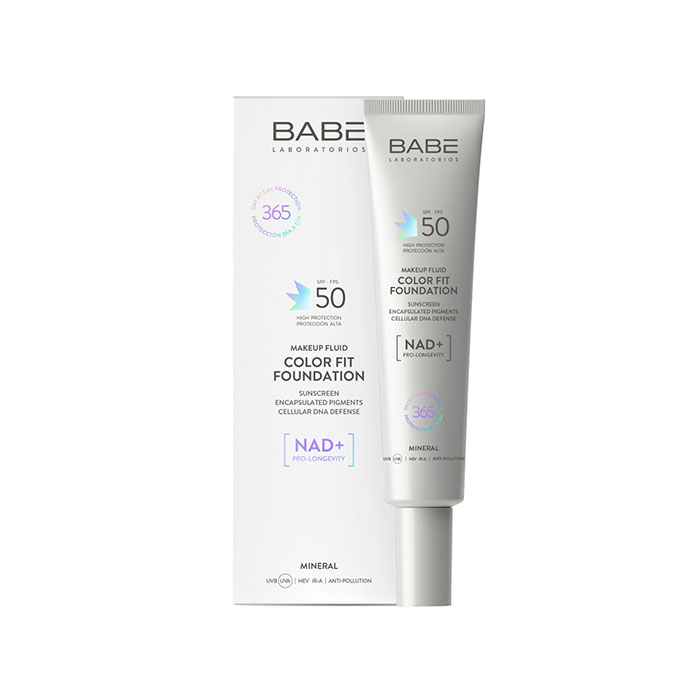 Babé Fotoprotector Mineral Makeup Fluid Color Fit Foundation Spf50 40ml