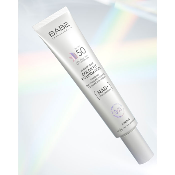 Babé Fotoprotector Mineral Makeup Fluid Color Fit Foundation Spf50 40ml