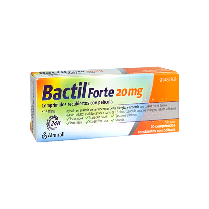 Bactil Forte 20 mg 20 Comprimidos Recubiertos con Película
