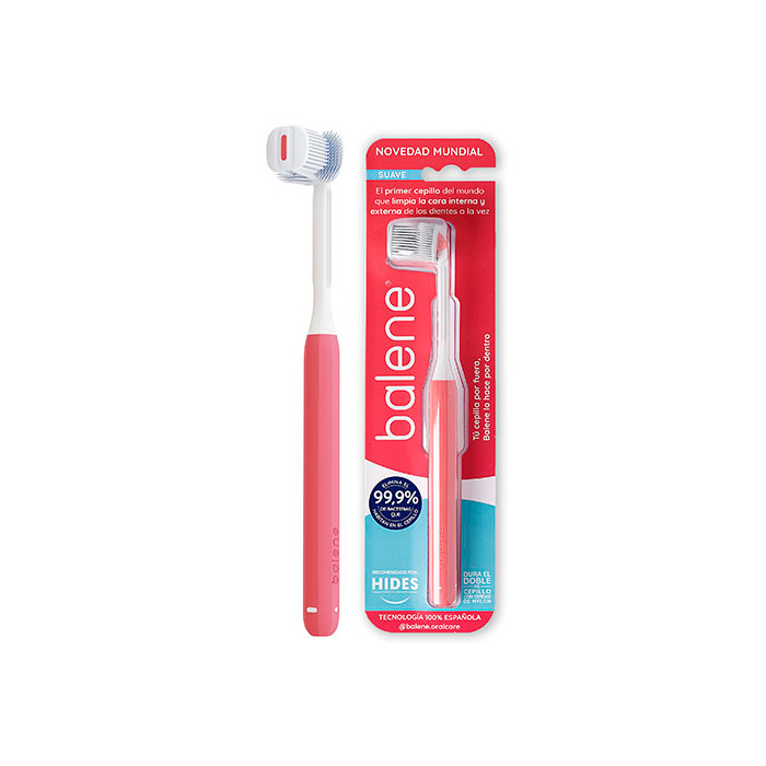 Balene Cepillo Dental Suave Rojo