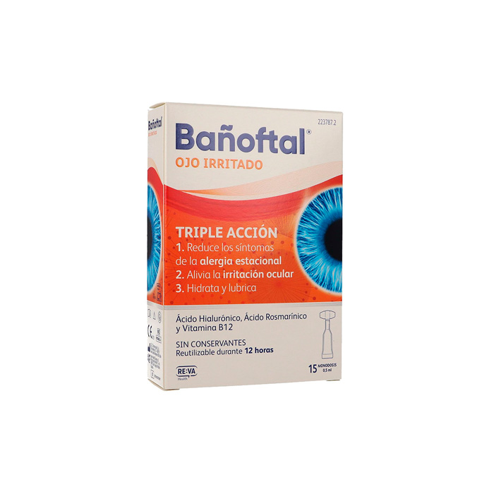 Bañoftal Ojo Irritado Triple Acción 15 Monodosis X 0,5ml