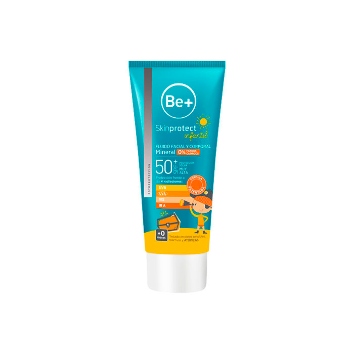 Be+ Skin Protect Infantil Fluido Facial y Corporal Mineral Spf50+ 100ml