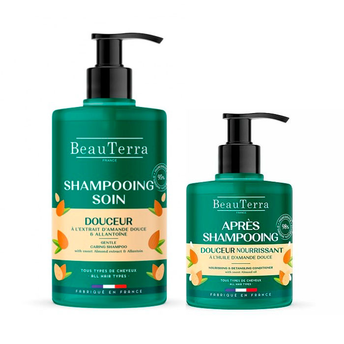 Beauterra Pack Champú Suave 750ml + Acondicionador Suave 500ml