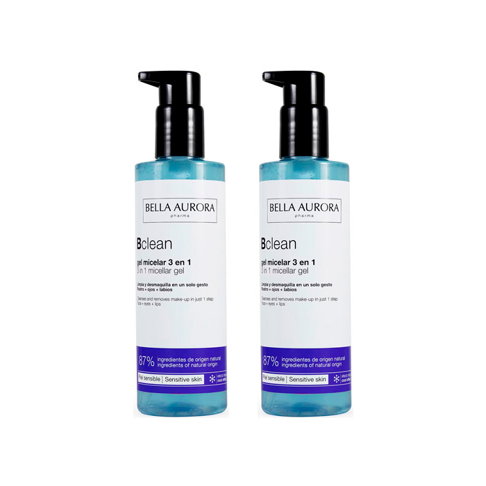 Bella Aurora Bclean Gel Micelar 3 en 1 Duplo 200ml + 200ml