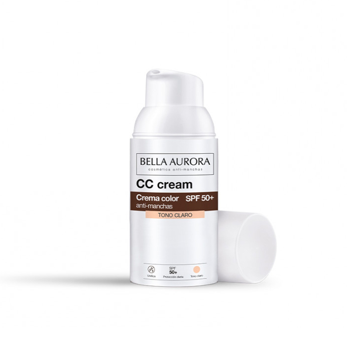 Bella Aurora Cc Cream Crema Color Antimanchas Spf50+ Tono Claro 30ml