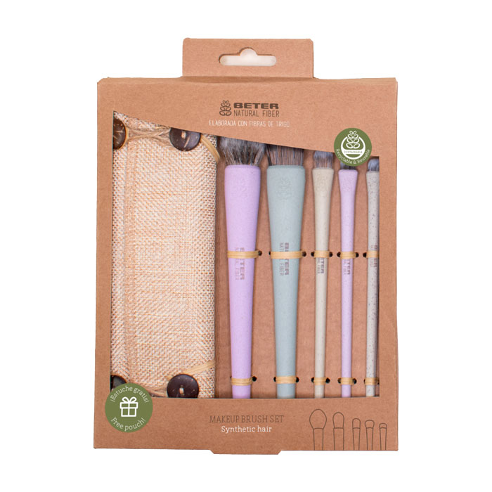 Beter Kit Brochas y Pinceles Natural Fiber
