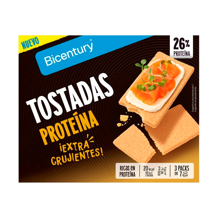Bicentury Tostadas Proteína Extracrujientes 3x7 Uds