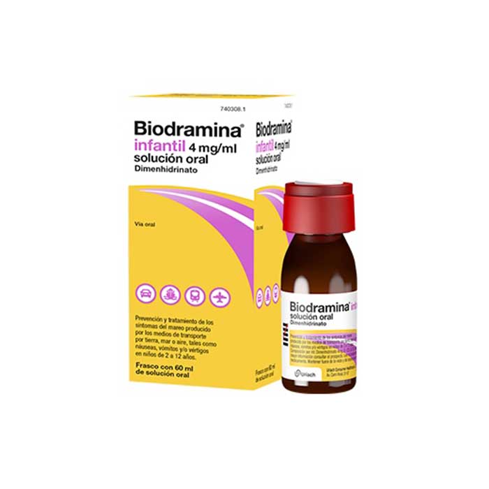 Biodramina Infantil Solucion Oral 60 ml