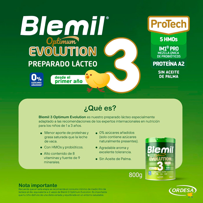 BLEMIL 3 Optimum Evolution Growth Milk 800 gr【24HR SHIPPING*】