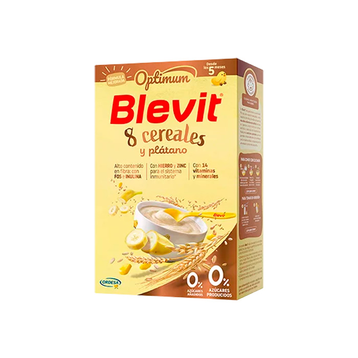 Blevit Optimum 8 Cereales y Plátano 250g