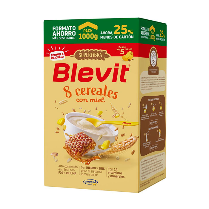 Blevit Superfibra 8 Cereales con Miel 1000g
